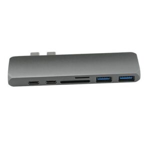 7-in-1 USB-C Type C Sortie HD 4K HDMI Adaptateur USB 3.0 HUB pour MacBook
